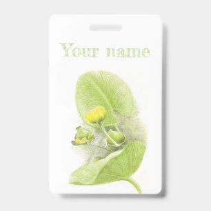 Flowers lilies badge