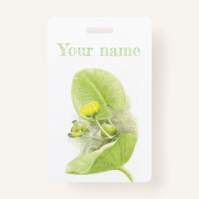 Flowers lilies badge (Front)
