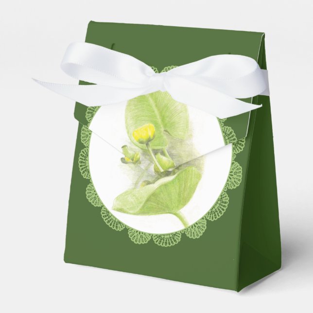Flowers lilies favor box (Front Side)