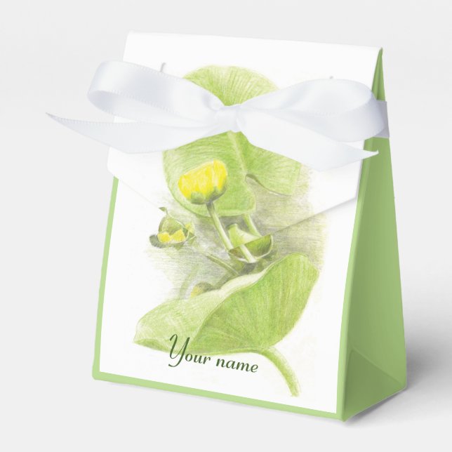 Flowers lilies favor box (Front Side)