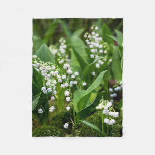 Flowers   Lily of the Valley Sweden Fleece Blanket