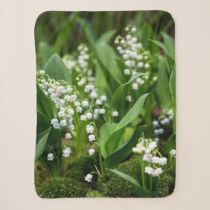 Flowers   Lily of the Valley Sweden Sherpa Blanket