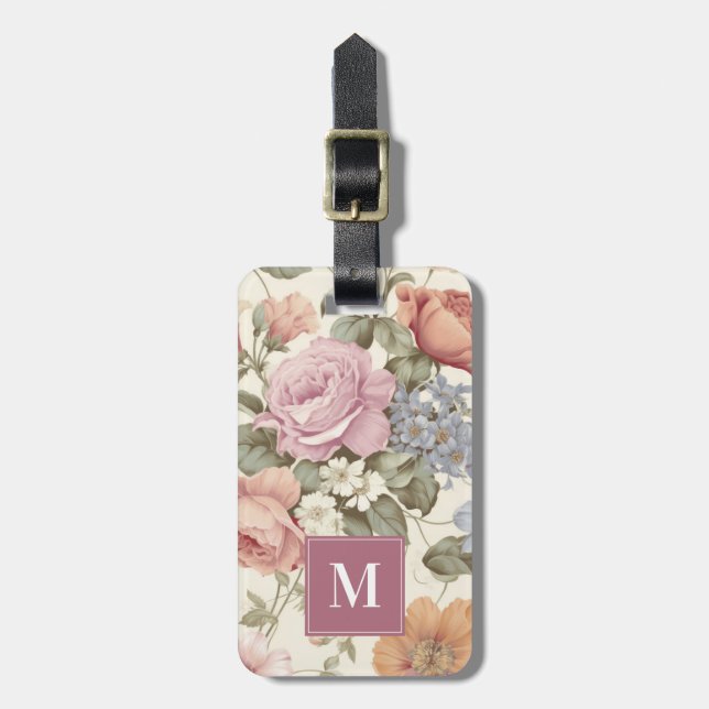 Flowers Luggage Tag (Front Vertical)