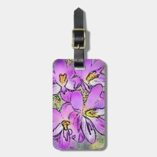 FLOWERS LUGGAGE TAG