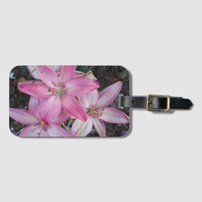 Flowers  luggage tag (Front Horizontal)