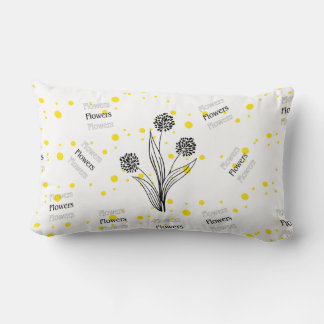 Flowers Lumbar Pillow