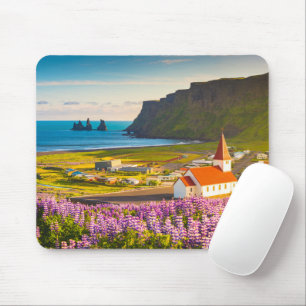 Flowers   Lupines in Bloom Southern Iceland Mouse Pad