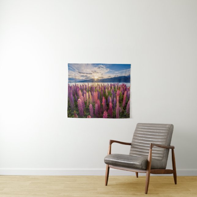 Flowers | Lupines New Zealand Tapestry (In Situ (Horizontal))