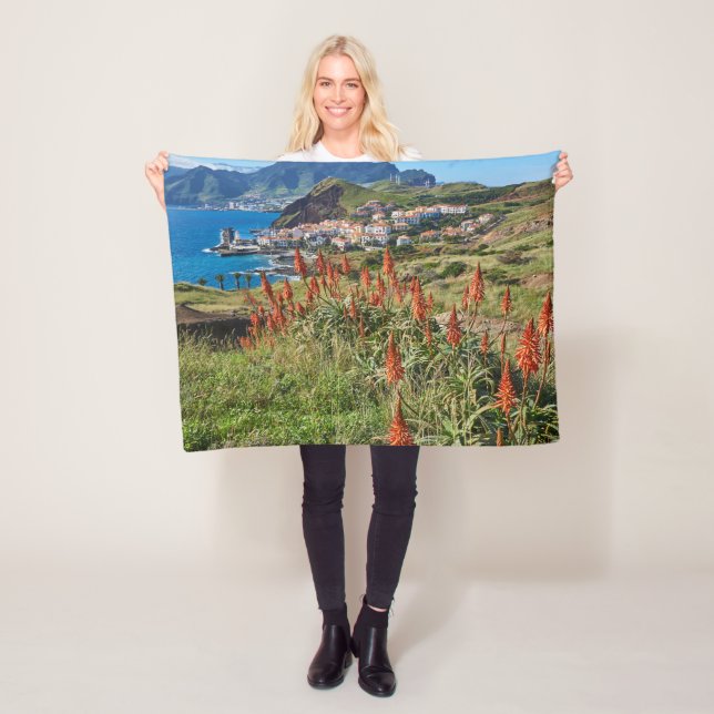 Flowers | Madeira Island Portugal Fleece Blanket (In Situ)