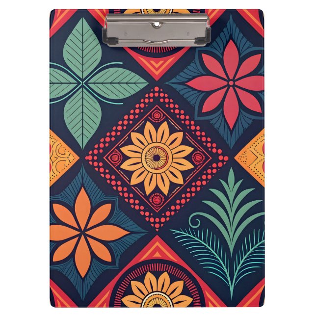 Flowers Magic Pattern Clipboard (Front)