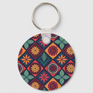 Flowers Magic Pattern Keychain