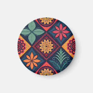 Flowers Magic Pattern Magnet