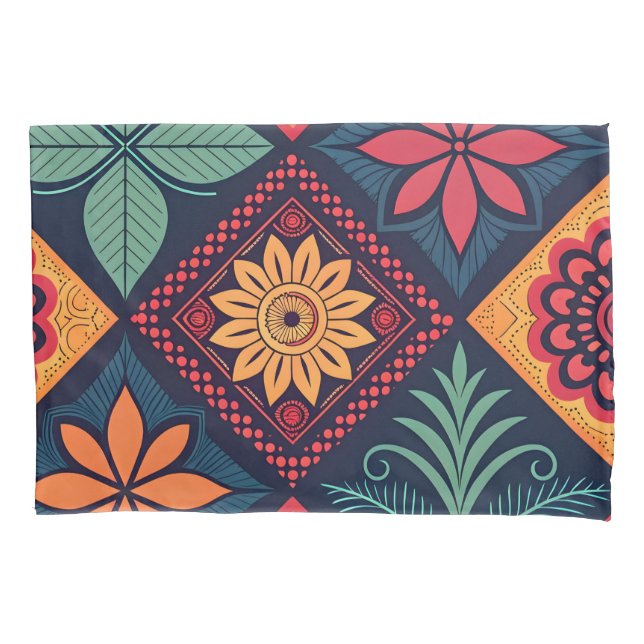 Flowers Magic Pattern Pillowcase (Front)