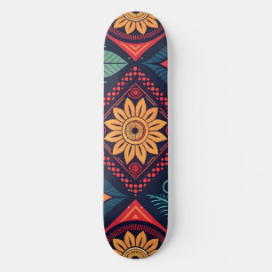 Flowers Magic Pattern Skateboard