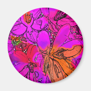 FLOWERS MAGNET
