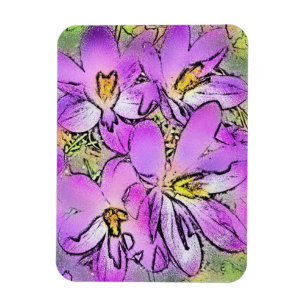FLOWERS MAGNET