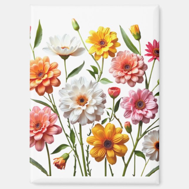 Flowers  magnet (Front)