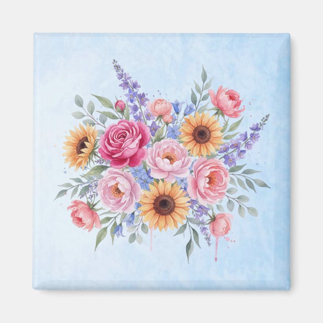 Flowers Magnet (Front)