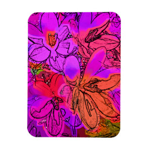 FLOWERS MAGNET