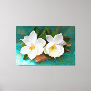 Flowers Magnolia Flower Canvas Print