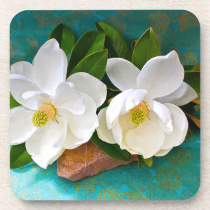 Flowers Magnolia Flower Coaster