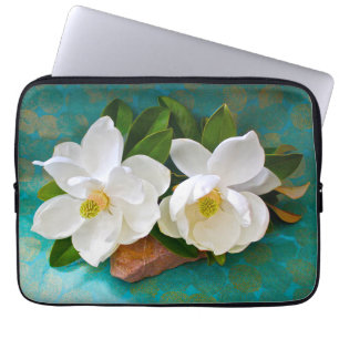 Flowers   Magnolia Flower Laptop Sleeve
