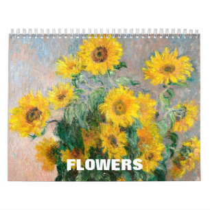 Flowers - Masterpiece Paintings of Famous Artists Calendar