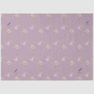 Flowers mauve Mel Mae Schmidt Stationery Tissue Paper