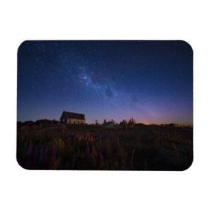 Flowers Milky Way New Zealand Magnet