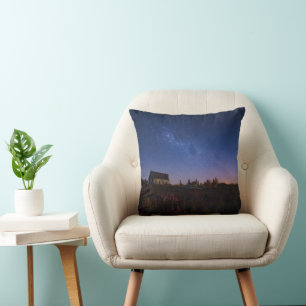 Flowers Milky Way New Zealand Throw Pillow