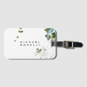 Flowers Modern Own Name Professional Luggage Tag