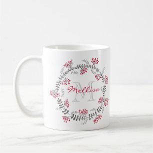 Flowers Monogram Mug