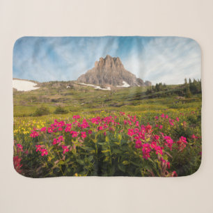 Flowers   Montana's Glacier National Park Sherpa Blanket