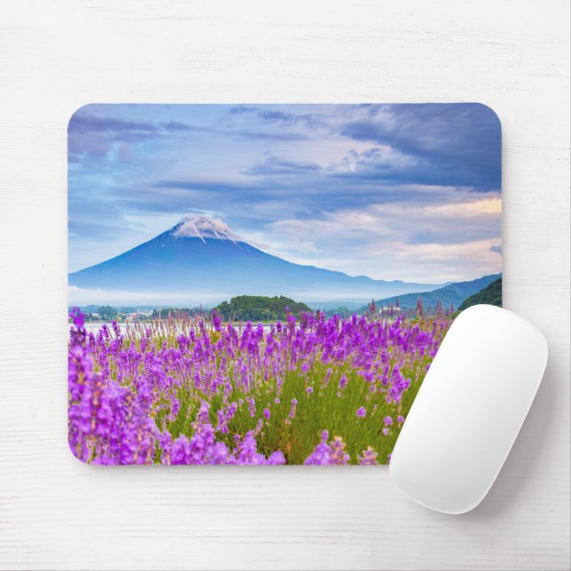 Flowers | Mount Fugi Japan Mouse Pad (With Mouse)