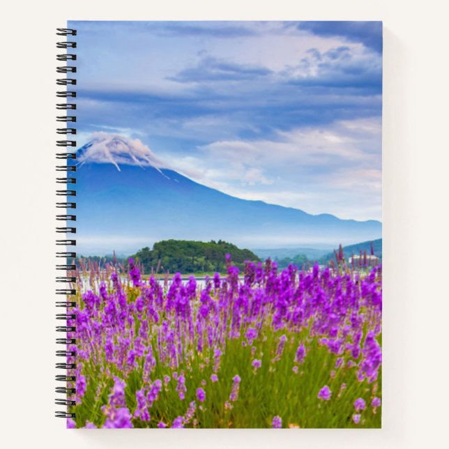Flowers | Mount Fugi Japan Notebook (Front)