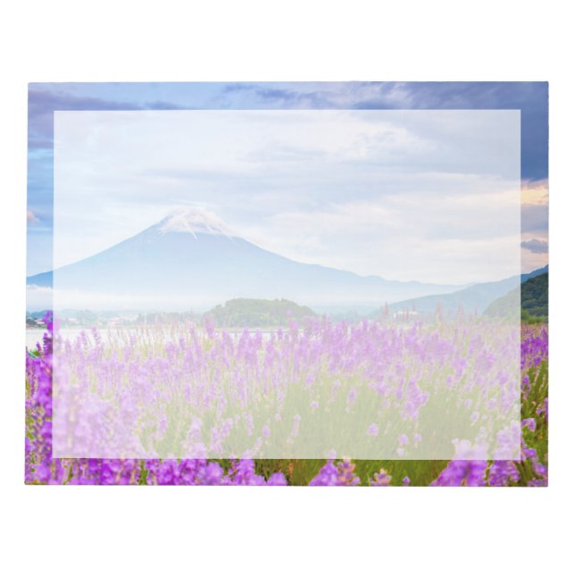 Flowers | Mount Fugi Japan Notepad (Front)