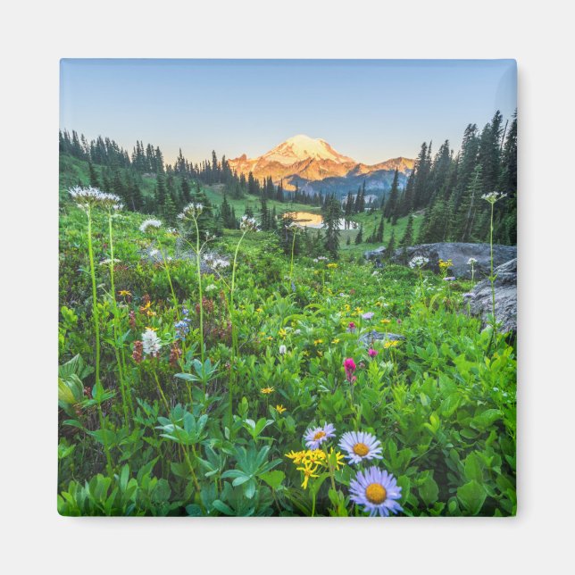 Flowers | Mount Rainier National Park Magnet (Front)
