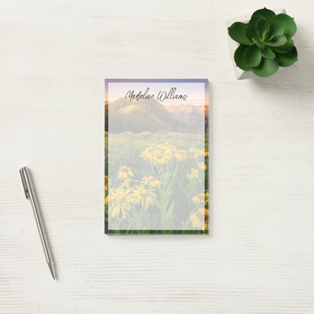 Flowers | Mountain Meadow Crested Butte Colorado Post-it Notes (Office)
