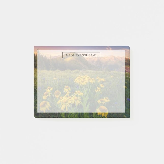 Flowers | Mountain Meadow Crested Butte Colorado Post-it Notes (Front)