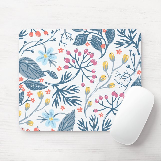 Flowers Mouse Pad (With Mouse)