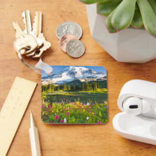 Flowers   Mt. Rainier Wildflowers Keychain