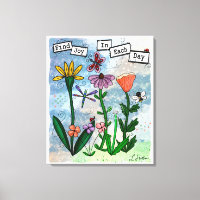 Flowers, Musical Notes and Joy Artwork