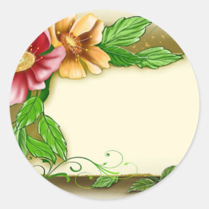 Flowers Name Tag