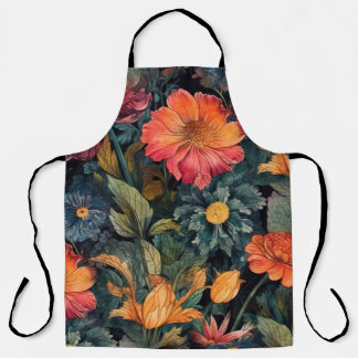 Flowers nature art  apron