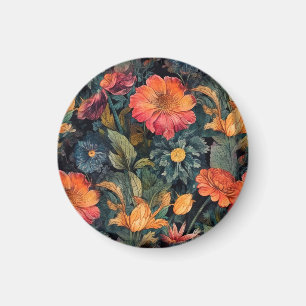 Flowers nature art magnet