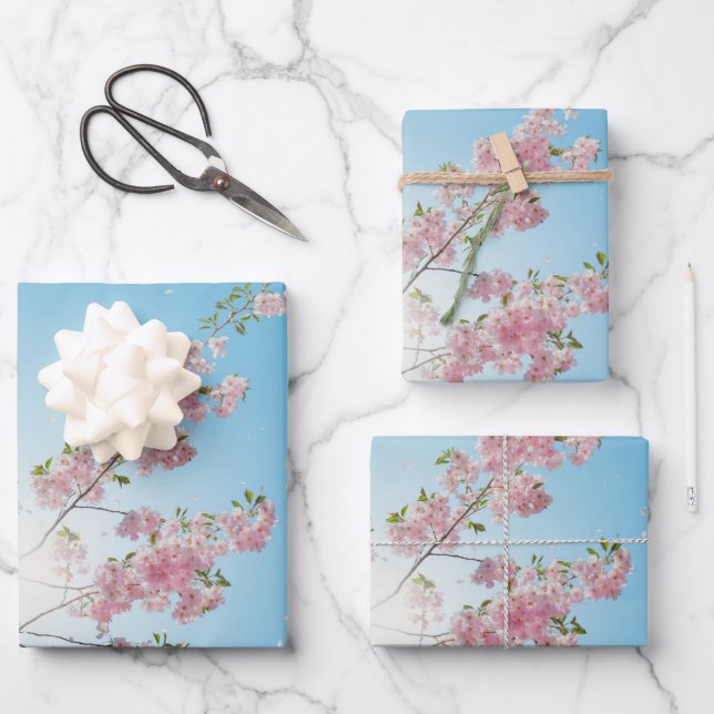 flowers nature sun wrapping paper sheet (Front)