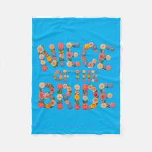 Flowers Niece Of The Bride Wedding Crew Babes Fleece Blanket