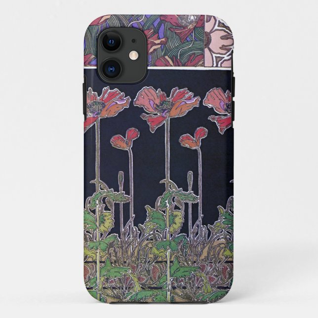 Flowers of Art Nouveau Style, Mucha Case-Mate iPhone Case (Back)