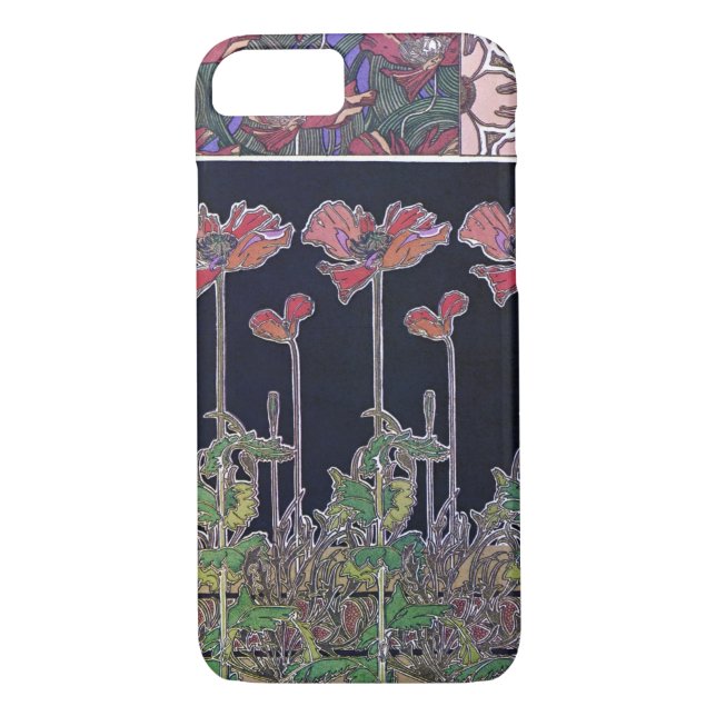 Flowers of Art Nouveau Style, Mucha Case-Mate iPhone Case (Back)