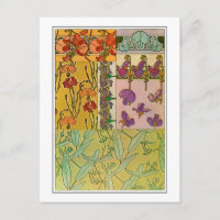 Flowers of Art Nouveau Style, Mucha
